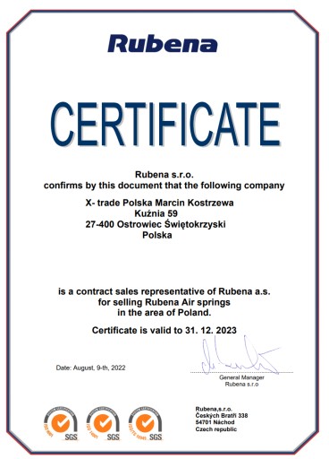 Poduszki pneumatyczne do Renault Master 2010-2022
