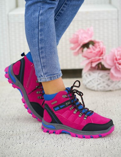 Buty Treckingowe Trapery Tech Mountain Różowe 36