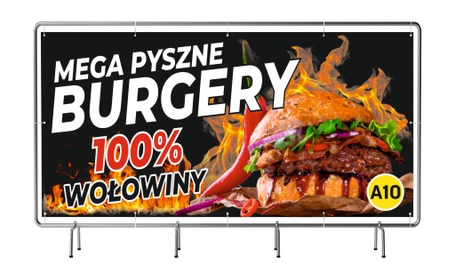 РЕКЛАМНЫЙ БАННЕР 2х1м гриль с курицей