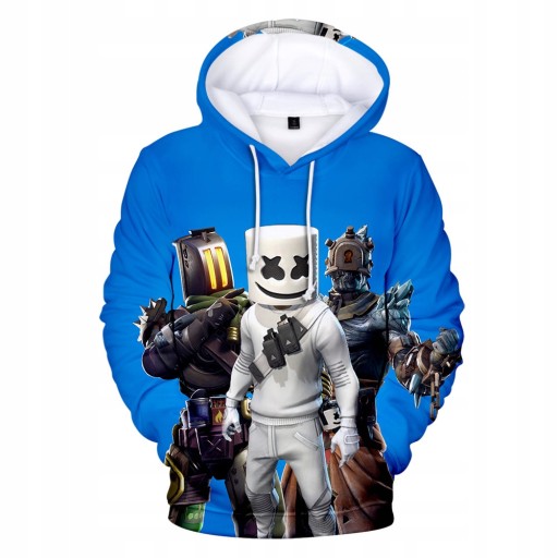 РАЗМЕРЫ ТОЛСТОВКИ FORTNITE 3D DJ MARSHMELLO PEELY