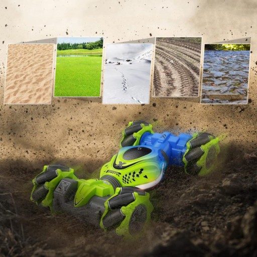SAMOCHÓD DRIFT ZDALNIE STEROWANY 4WD RC GESTEM KASKADERSKI AUTO + PILOT