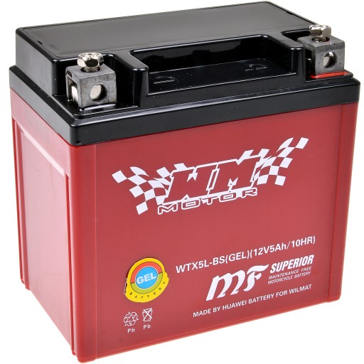 ГЕЛЕВАЯ АККУМУЛЯТОРНАЯ БАТАРЕЯ YTX5L 12 В 5 Ач QUAD ATV 110 125