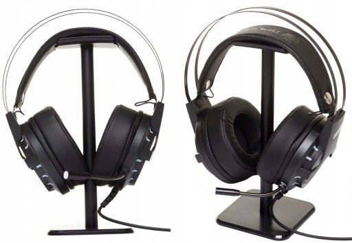 ИГРОВЫЕ НАУШНИКИ СО СВЕТОДИОДНОЙ RGB СВЕТОДИОДОЙ + РУЧКА ПОДСТАВКИ