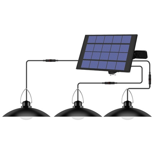 LAMPA SOLARNA+PANEL OŚWIETLENIE ZEWNĘTRZNE ZIMNO