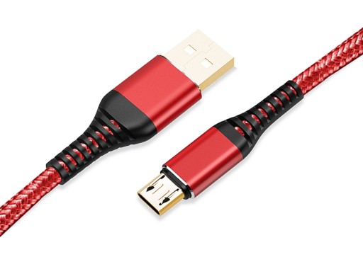УСИЛЕННЫЙ ДЛИННЫЙ ЗОЛОТОЙ КАБЕЛЬ MICRO USB ДЛИНОЙ 2М