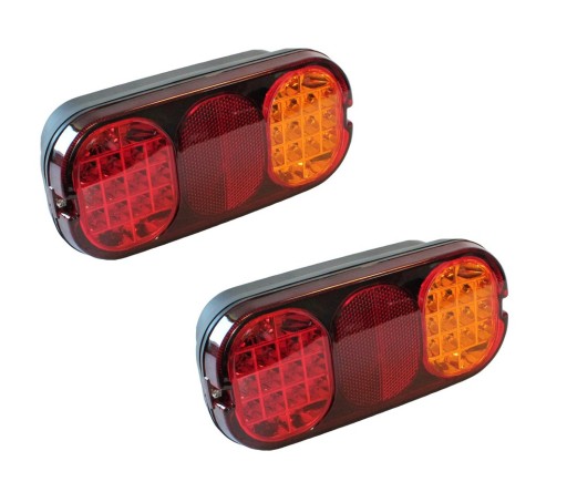 ZESTAW LAMP TYLNYCH LED KOPARKI CAT JCB 3CX 2SZT