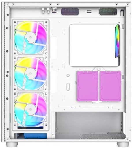 БЕЛЫЙ ИГРОВОЙ ЕМКОСТЬ ЦВЕТНАЯ RGB ВЕНТИЛЯТОРЫ ОКНО РАСШИРЕННЫЙ ATX