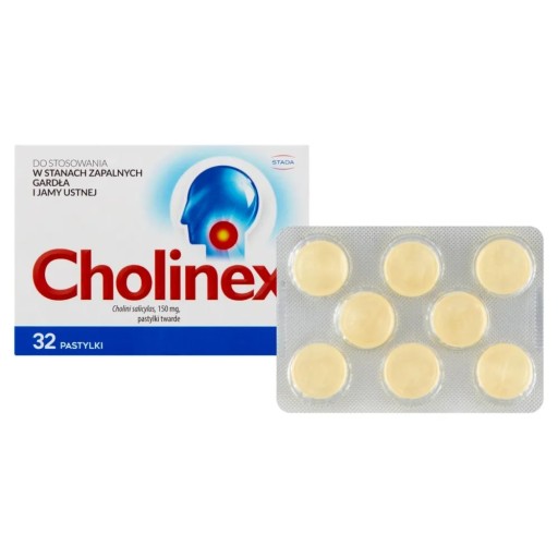 CHOLINEX лекарство от боли в горле 32 пастилки