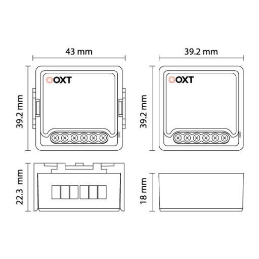 Moduł OXT mini beznapięciowy WiFi TUYA