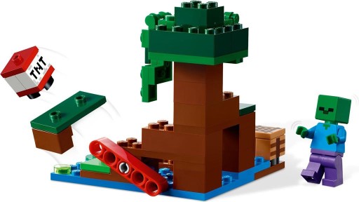ЛЕГО БЛОКИ | ФИГУРКИ MINECRAFT 21240 WETLANDS ADVENTURE + СУМКА LEGO