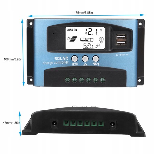 SOLARNY REGULATOR 100A STEROWNIK ŁADOWANIA MPPT