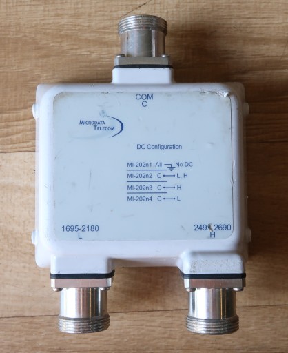 Диплексер Microdata MI-20212B 1695-2180/2600МГц