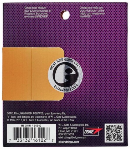 Струны Elixir NanoWeb 13-56 Phosphor Brown 16102