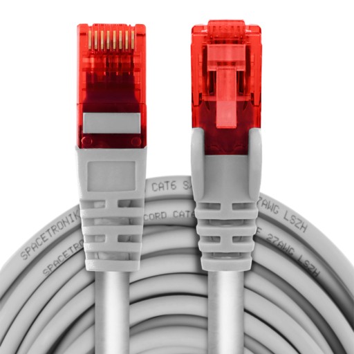 Кабель RJ45 CAT 6 U/UTP AWG24, белый, 7,5 м