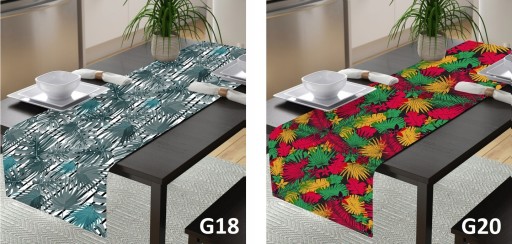 ЦВЕТНАЯ МАТОВАЯ НАСТОЛЬНАЯ ДОРОЖКА 40x200 TABLECLOT G20