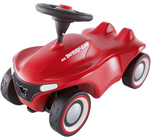 BIG Красный детский автомобиль Bobby Car Neo Red, толкатель