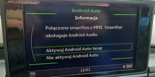 Интерфейс смартфона Audi Car Play Android Auto