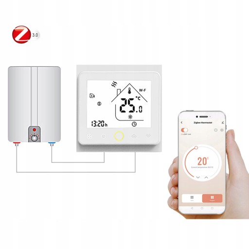 ИНТЕЛЛЕКТУАЛЬНЫЙ ТЕРМОСТАТ 5А Tuya ZigBee3.0 ПРИЛОЖЕНИЕ
