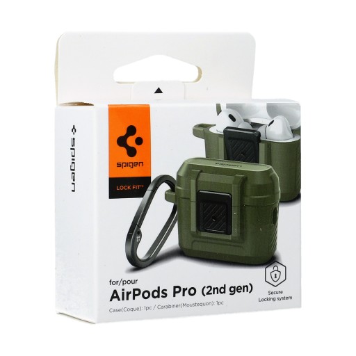 Чехол для AirPods Pro 2, Spigen Lock Fit, чехол