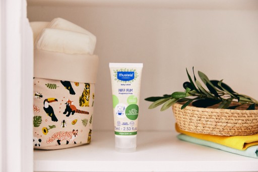 Набор MUSTELA: Нежный гель 750 мл и крем под подгузник BIO 75 мл.