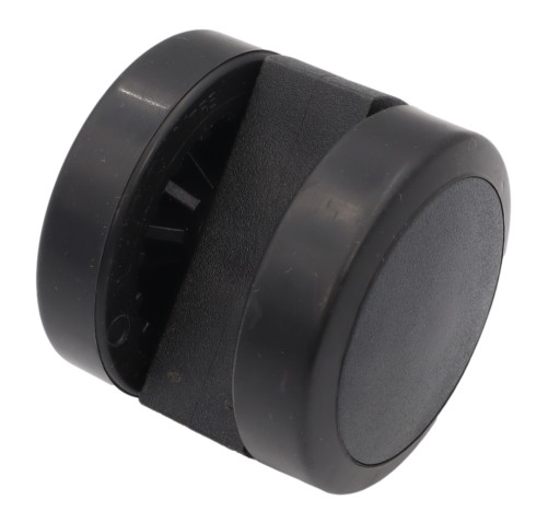 Kółko obrotowe do fotela fi 50 mm gumowane 40 kg czarne trzpień 11 x 22 mm