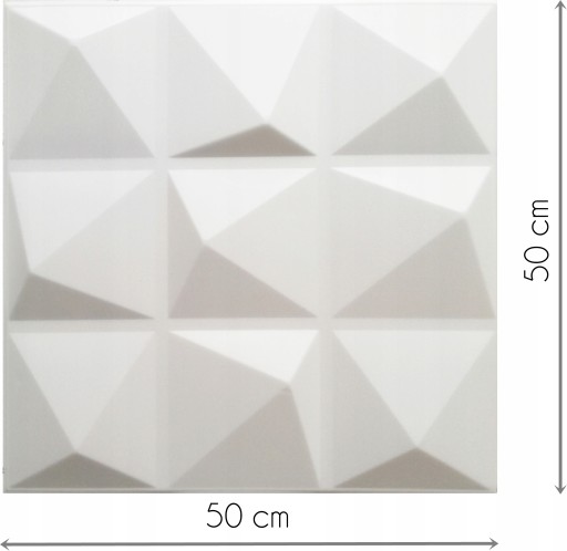 PANELE ŚCIENNE KASETONY SUFITOWE PIRAMIDA 3D