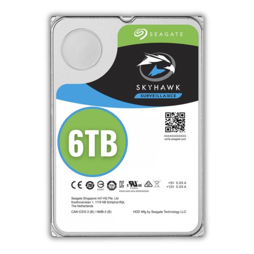 Dysk 6TB SEAGATE SkyHawk Dysk do monitoringu rejestratora 6000GB HDD 3,5