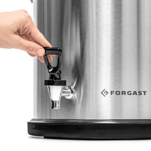 TERMOS STALOWY TRANSPORTOWY Z KRANEM 10L FORGAST