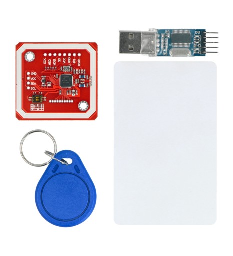 Moduł RFID/NFC PN532 13,56MHz + karta i brelok