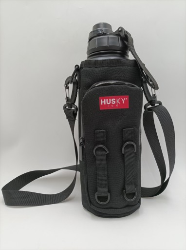 HUSKY ICE, термобутылка 1200мл с футляром, черный
