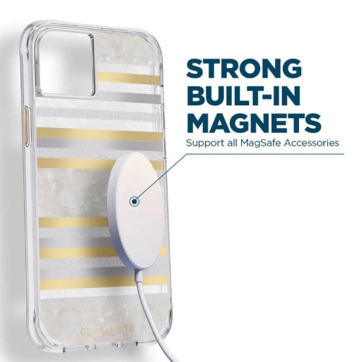 Чехол MagSafe Case-Mate Pearl Stripes для iPhone 14