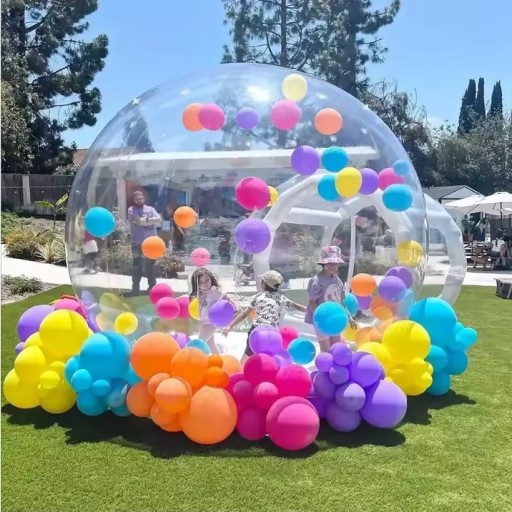 Большой надувной домик BUBBLE HOUSE 3 м, садовый надувной домик в форме купола + НАСОС