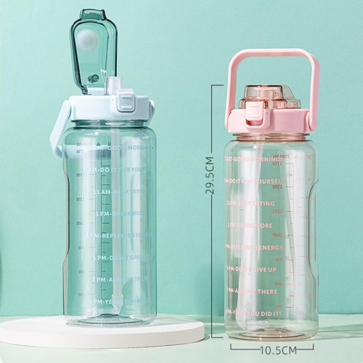 Портативная спортивная мотивационная бутылка для питьевой воды, без BPA, прочная,