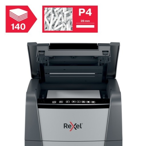 АВТОМАТИЧЕСКИЙ УНИЧТОЖИТЕЛЬ ДОКУМЕНТОВ Rexel 140X, SHREDS 4x30 мм, P-4