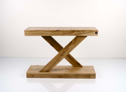KONSOLA Dębowa Loft DREWNO LITE 120 cm SKD-200