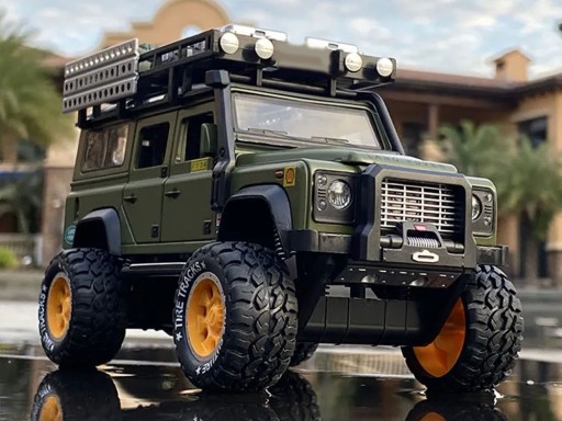 Внедорожник, металлический привод, звук, светодиодная подсветка, 1:24 ZA4795