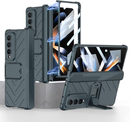 Чехол Hinge Pen Box для телефона Samsung Galaxy Z Fold 4, магнитный