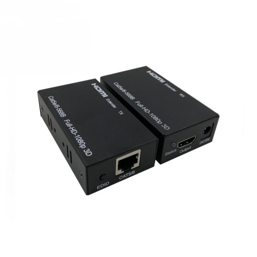 КОНВЕРТЕР-ЭКСТЕНДЕР HDMI-LAN ЧЕРЕЗ ВИТОЙ КАБЕЛЬ RJ45 ДЛИНОЙ 60М