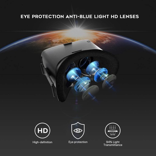 DESTEK V5 VR-очки для телефона с углом обзора 110° и джойстиком