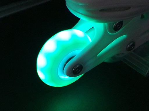 Роликовые коньки Роликовые коньки 4в1 Регулируемое колесо RAVEN Lia Mint 34-37 со светодиодной подсветкой