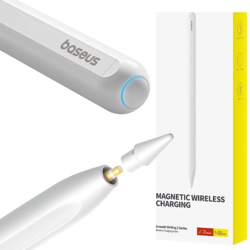 Rysik Baseus do tabletów Apple iPad 2018-2022, aktywny, ze wskaźnikiem LED