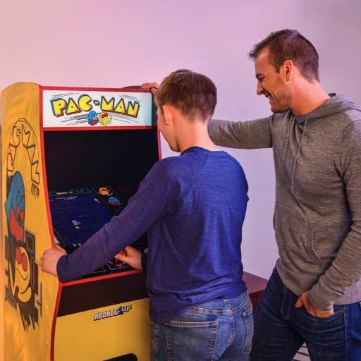 Аркадная консоль в стиле ретро, ​​большая стоячая PacMan PAC-MAN, Wi-Fi, 17 дюймов, 14 игр