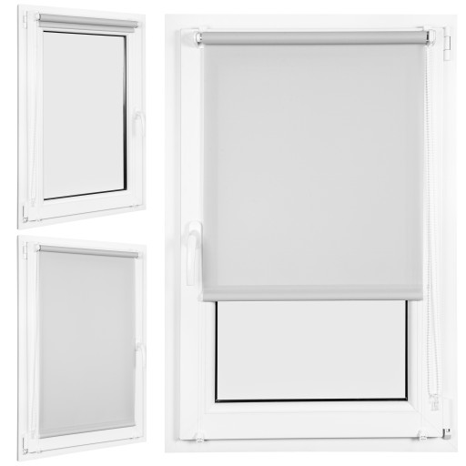 ROLETA ZACIEMNIAJĄCA 51x215 CM GŁADKA WEWNĘTRZNA Z PROWADNICAMI NA WYMIAR