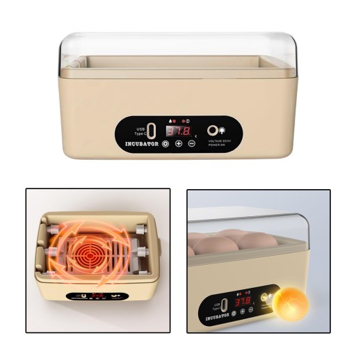 Mini inkubator do jaj Automati Cyfrowy drób