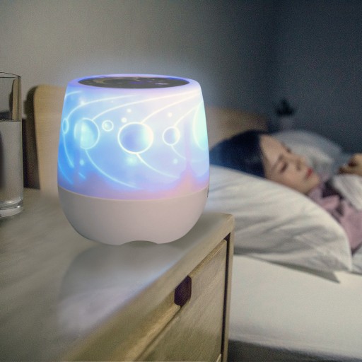LAMPKA NOCNA PROJEKTOR GWIAZD NIEBA OBROTOWA 360° RZUTNIK DLA DZIECI LED