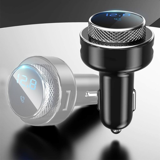 FM-передатчик, зарядное устройство Bluetooth, автомобильный комплект громкой связи USB QC3