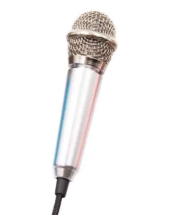 VIP SOLIDNY Mały MIKROFON KARAOKE DO TELEFONU MINI PRZENOŚNY MP065