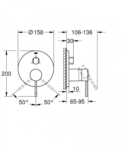Grohe 24092001 Комплект 7 в 1 с наполнением для ванны 20 шт.