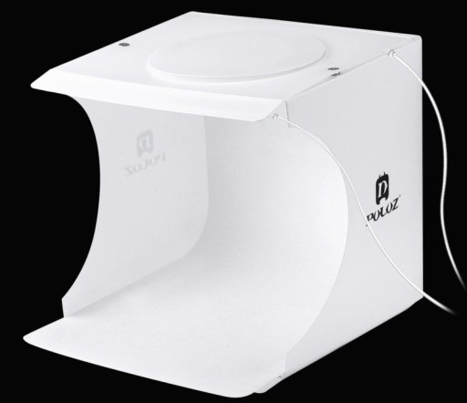 NAMIOT BEZCIENIOWY 20CM STUDIO DO FOTOGRAFII ZDJĘĆ LAMPY LED 6X TŁO PULUZ