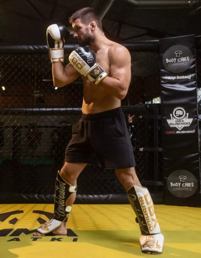 ЗАЩИТЫ ДЛЯ ГОЛЕНИ И НОГ HARD SHIN BUSHIDO MMA KICKBOXING K1 - XL